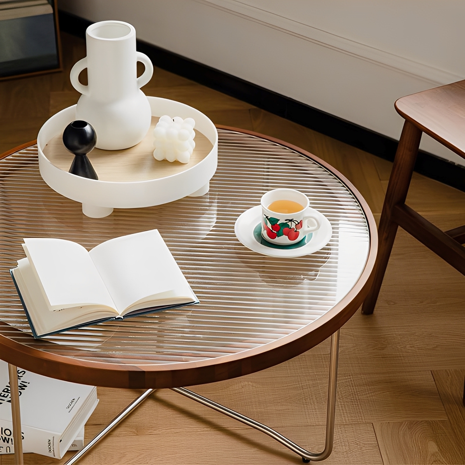 Woody Prime Boxガラス天板コーヒーテーブル – CAGUUU