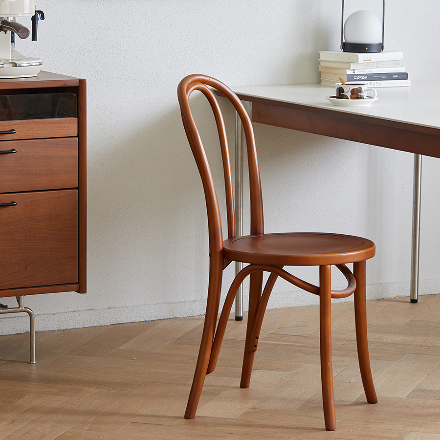 ブナ材 木製ハイバックダイニングチェア