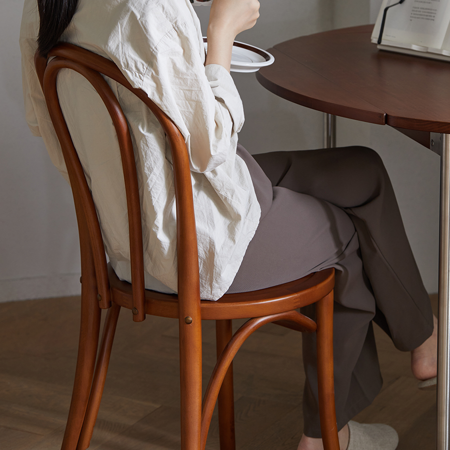 Woody Prime Boxツゲ材 木製ハイバックダイニングチェア