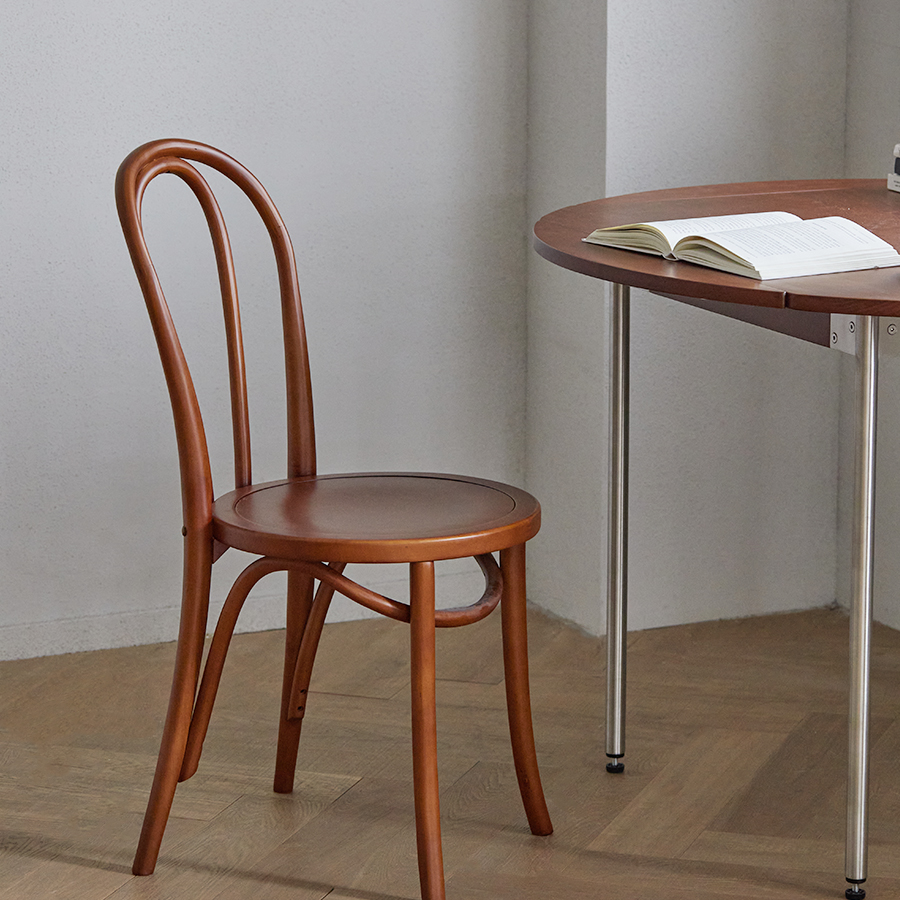 ブナ材 木製ハイバックダイニングチェア