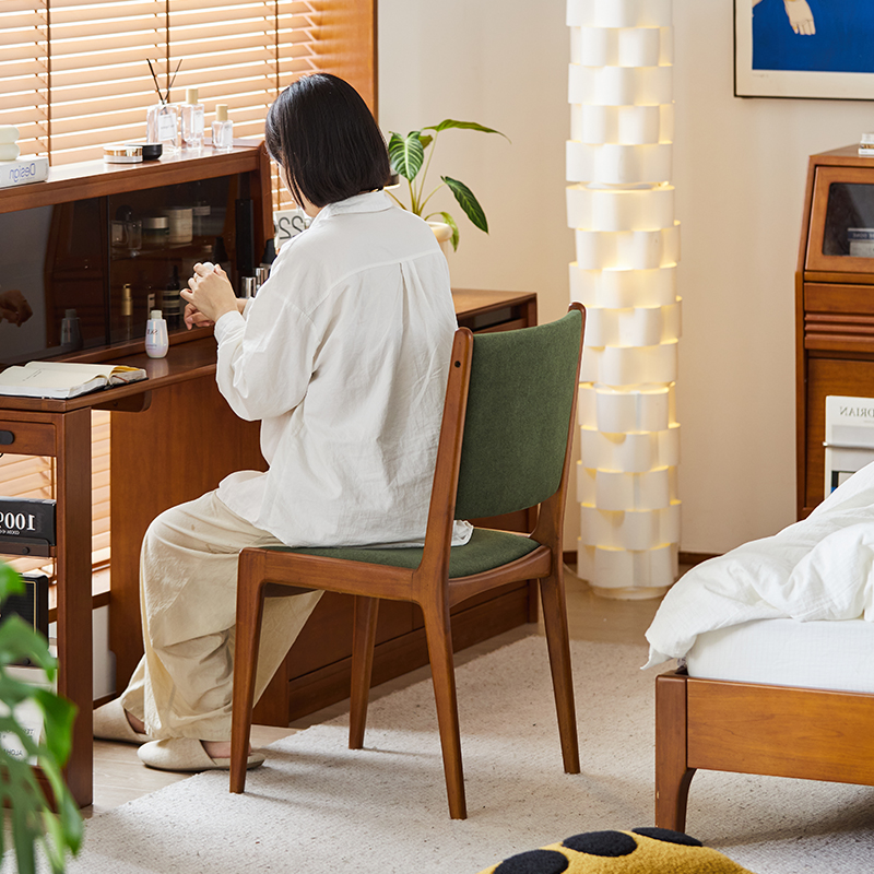 Woody Prime Boxツゲ材 レトロスタイルダイニングチェア