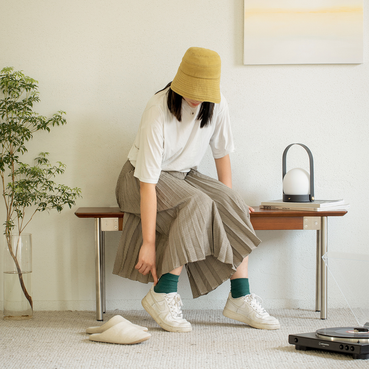 Woody Prime Boxツゲ材 ナチュラルスタイルウッドベンチ