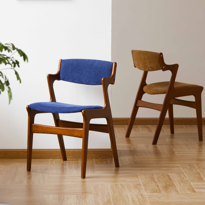 Woody Prime Boxツゲ材 レトロ風木製ダイニングチェア