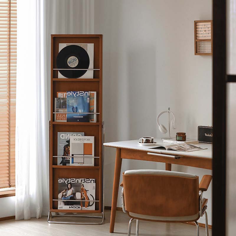 Woody Prime Boxツゲ材 収納機能付きスタンドミラー