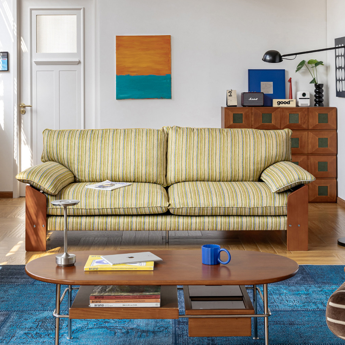 Woody Prime Boxツゲ材 天然木ナチュラルカラーソファ