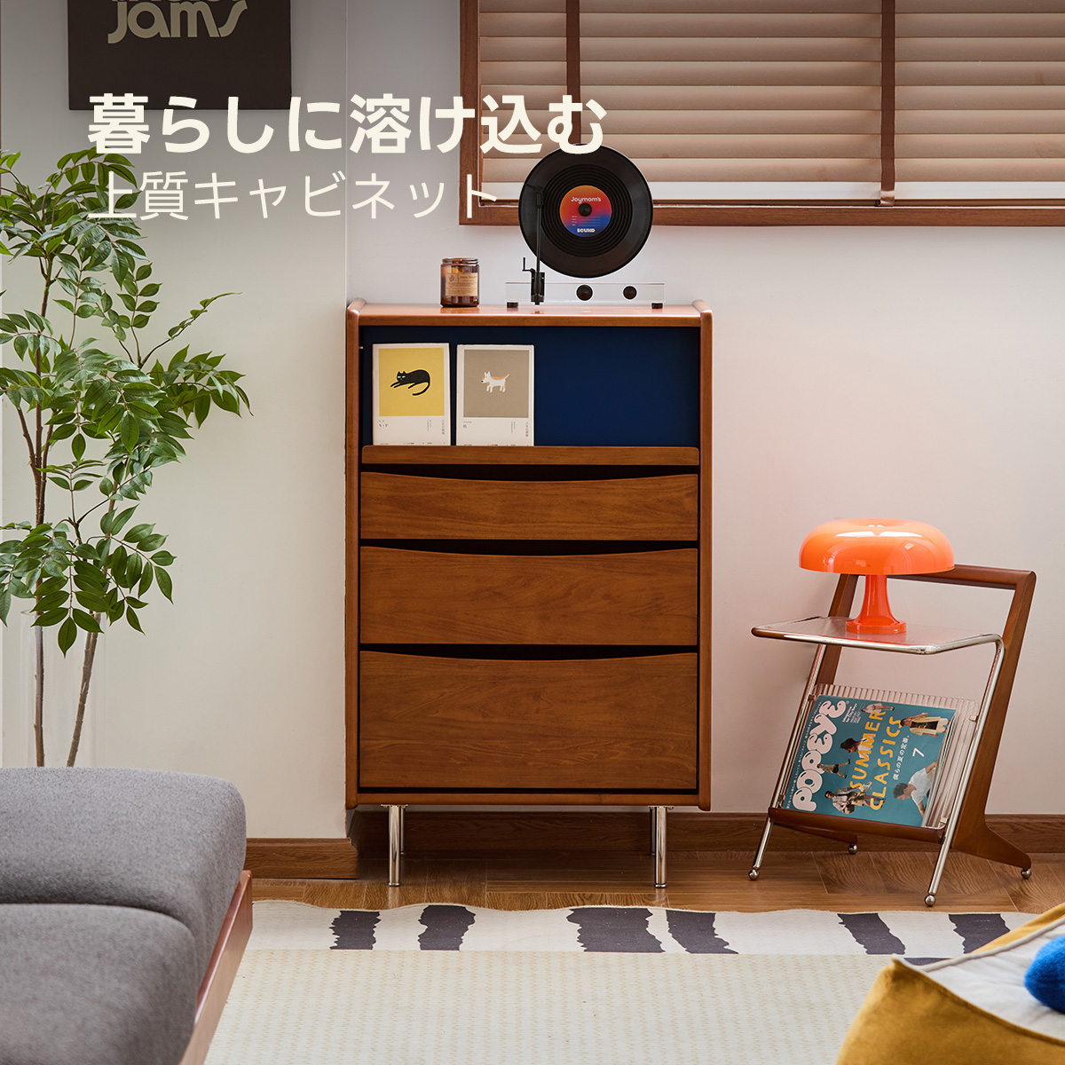 Woody Prime Box レイヤードキャビネット【高級天然ツゲ材