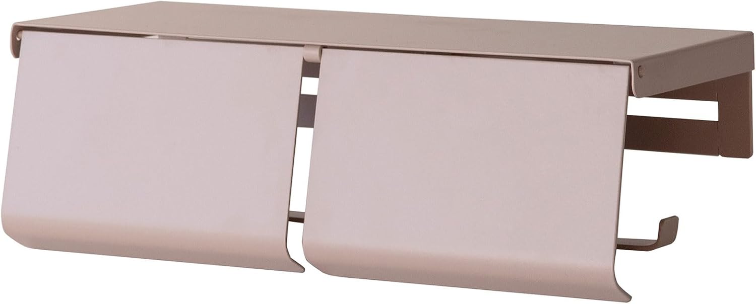 シンプルデザイン二連式トイレットペーパーホルダー シンプル