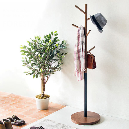 ウッドポール 自作品 240cm 215cm 182cmに付け替え可能 ウッドデザイン木製ポールハンガー | 天然木の温もりを感じる