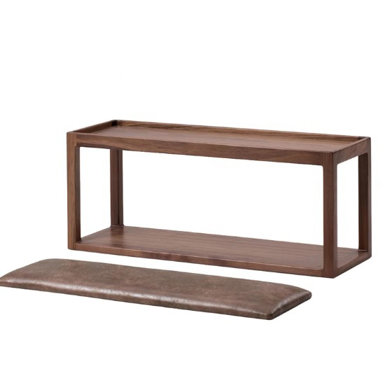 天然木モダンスツールベンチ