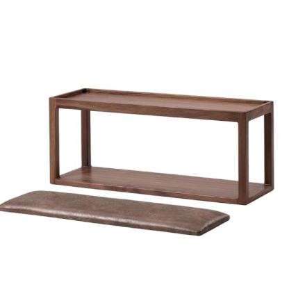 天然木モダンスツールベンチ