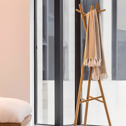 天然木コートスタンド