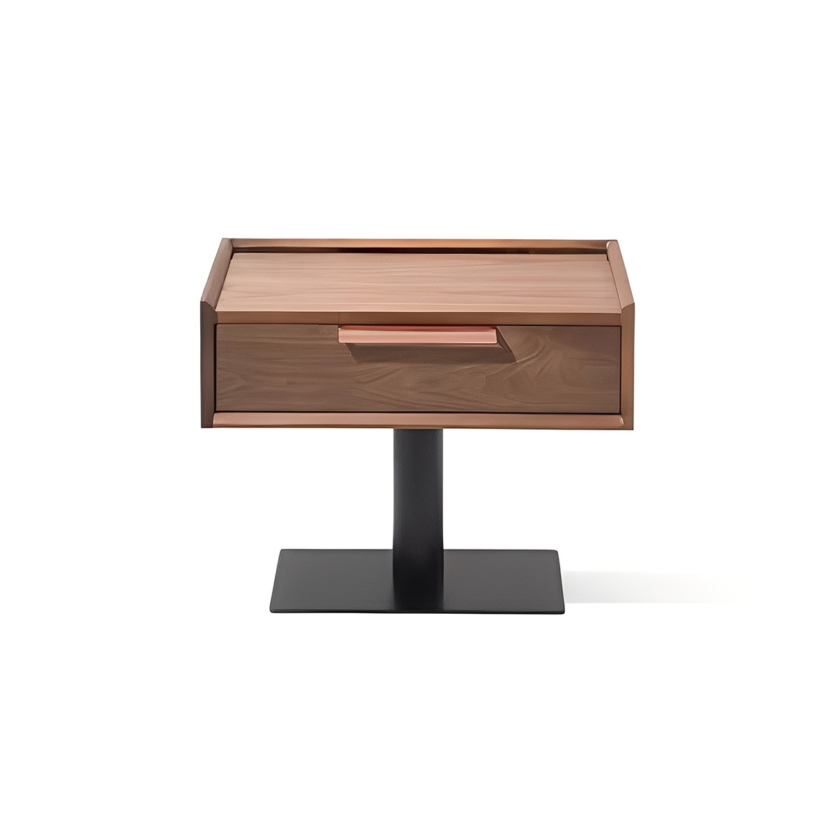 スタンドタイプ天然木ベッドサイドキャビネット