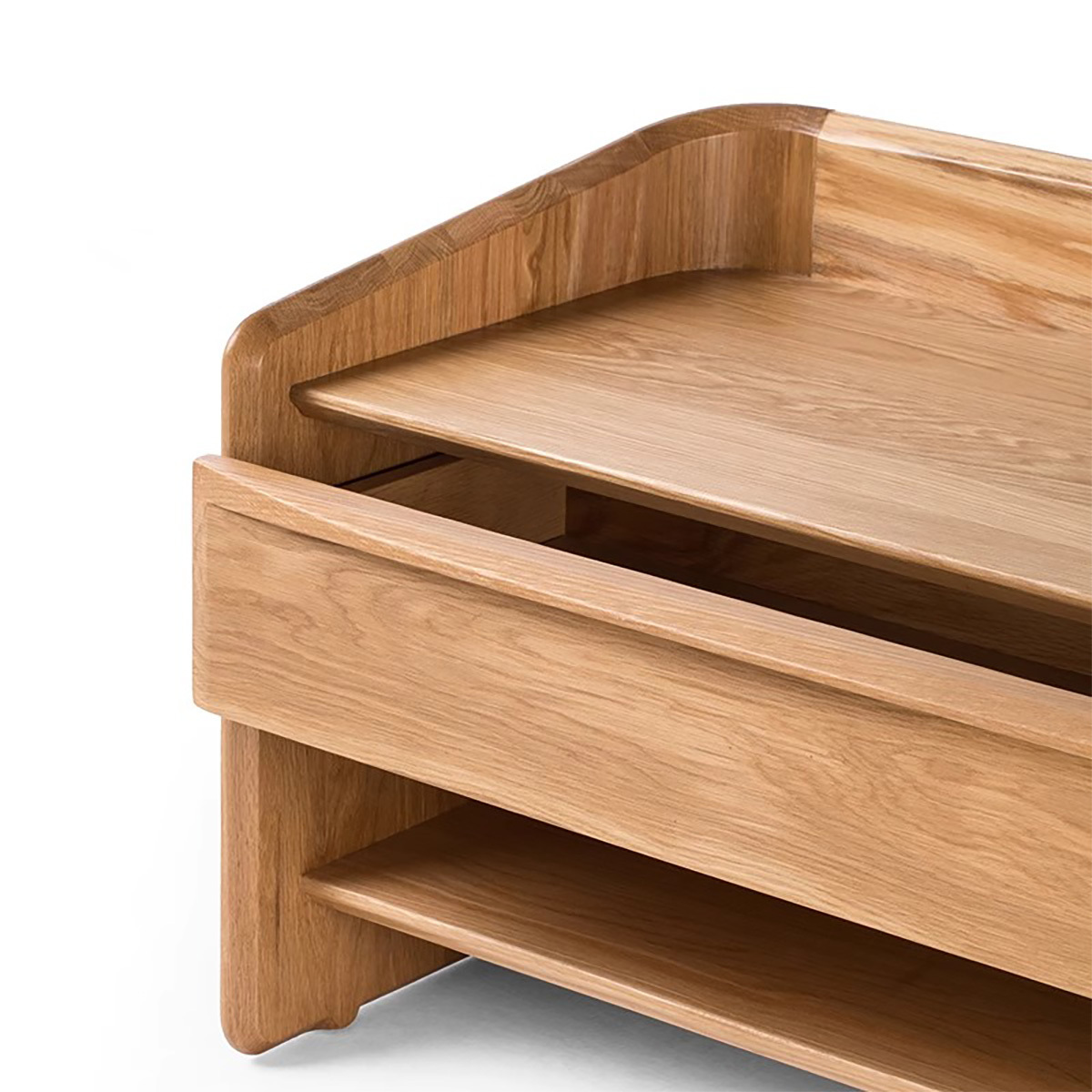 ラウンドデザインコンパクトナイトテーブル