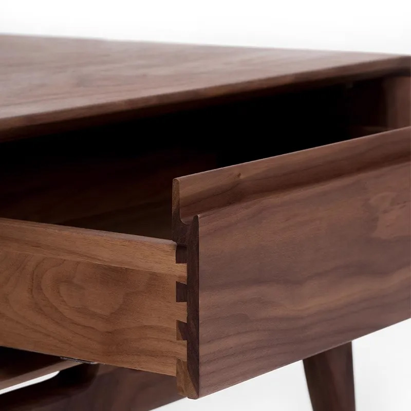 天然木クラシカルローテーブル