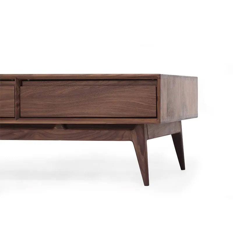 天然木クラシカルローテーブル