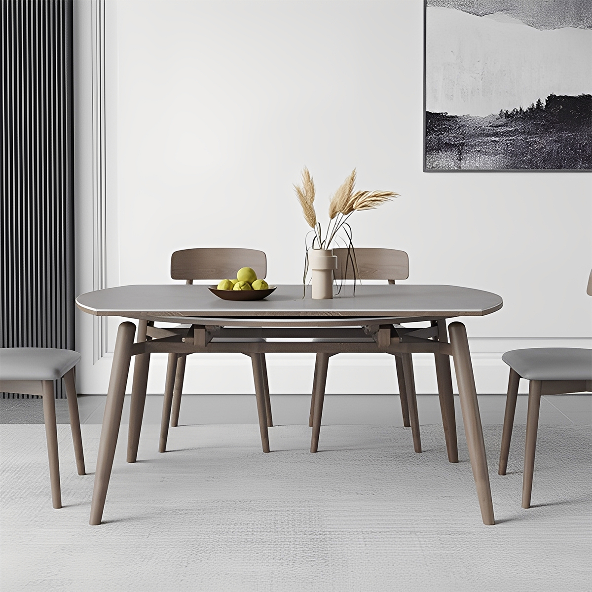 ミッドセンチュリー風伸縮式ダイニングテーブル | レトロ感漂う