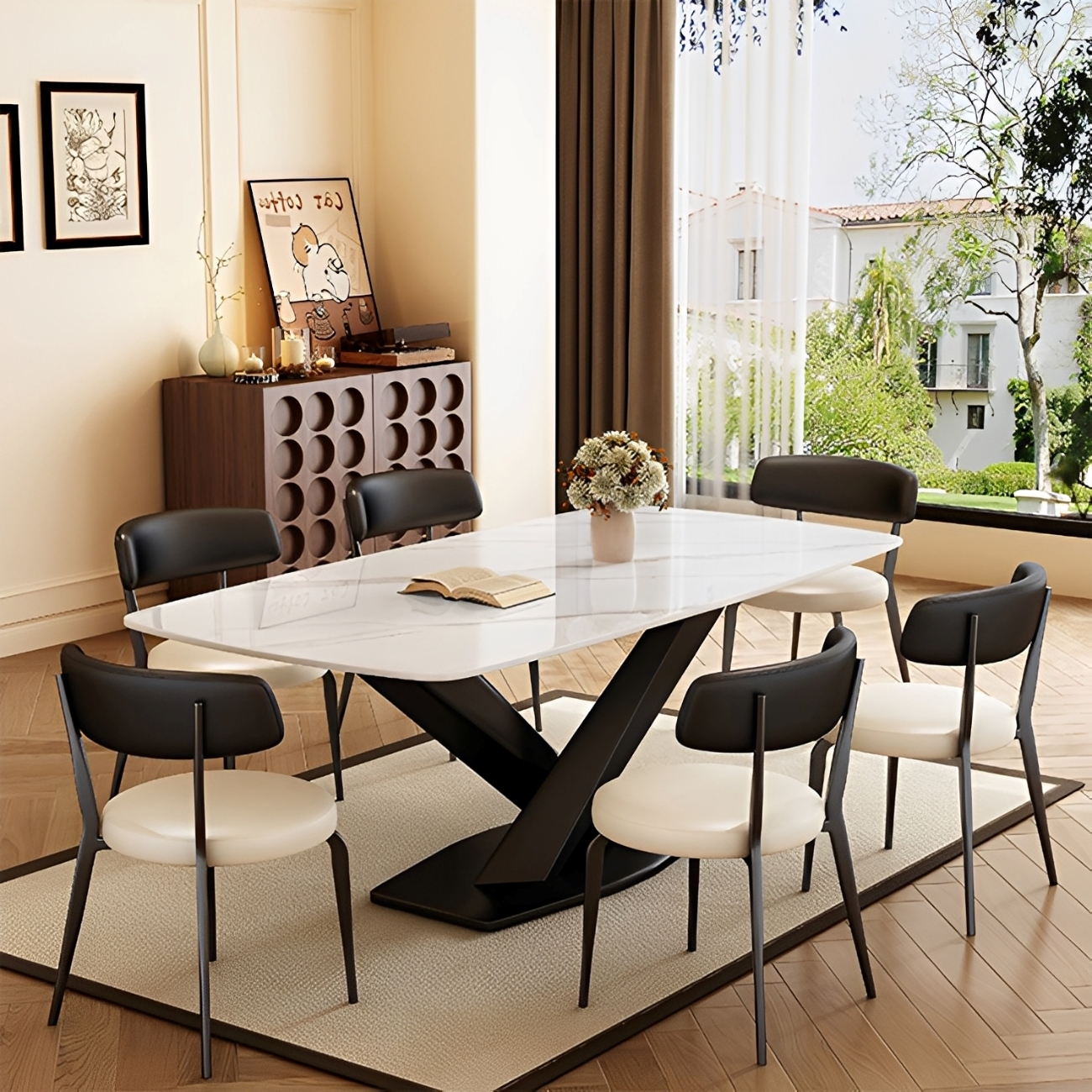 クロスレッグダイニングテーブル