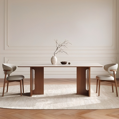 トラバーチン調セラミックテーブル