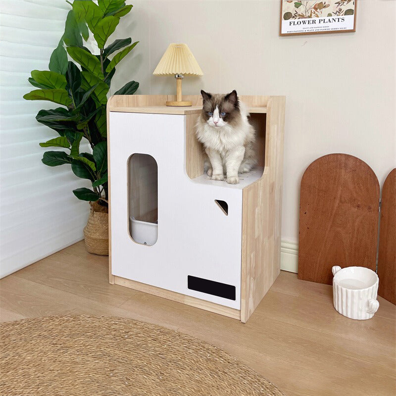 ハイタイプ 木製キャットトイレ