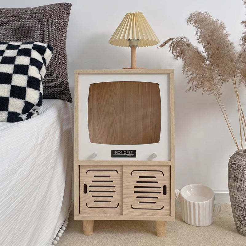 テレビ型木製キャットハウス