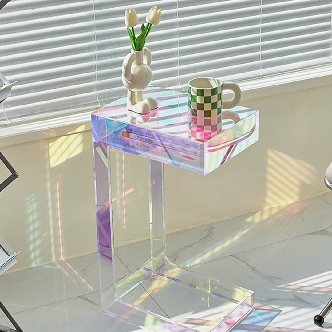 オーロラアクリルサイドテーブル
