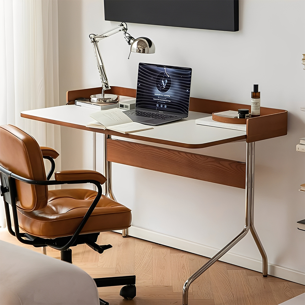 ホワイトアッシュ材 モダンデスク – CAGUUU