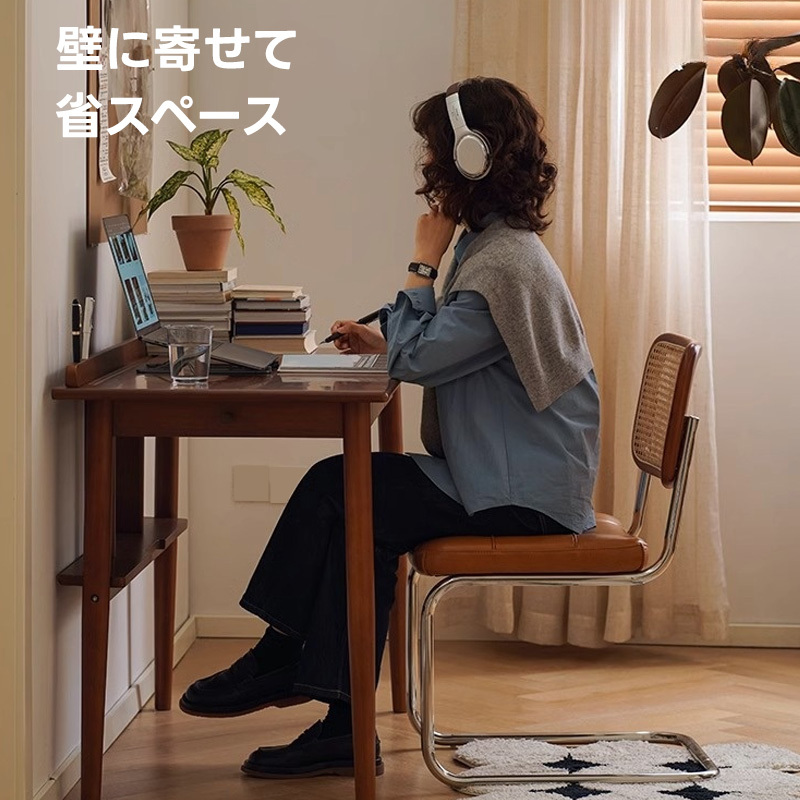 ツゲ材 天然木多機能パソコンデスク