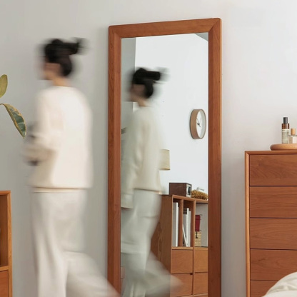 チェリー材 ナチュラルミラースタンド