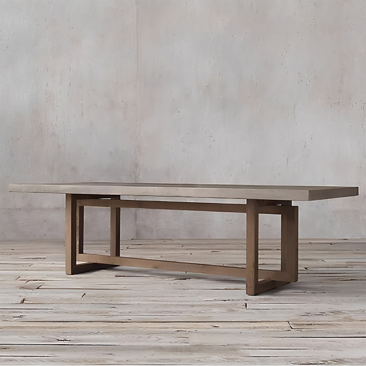 Cretone コンクリートロングダイニングテーブル