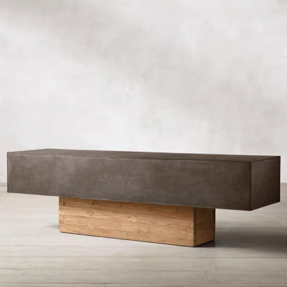 天然木コンクリートベンチ | 天然木とコンクリートの融合 ジャパンディ