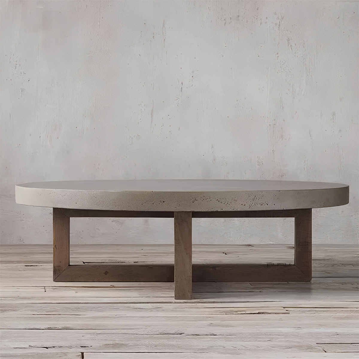 Cretone コンクリート円型テーブル