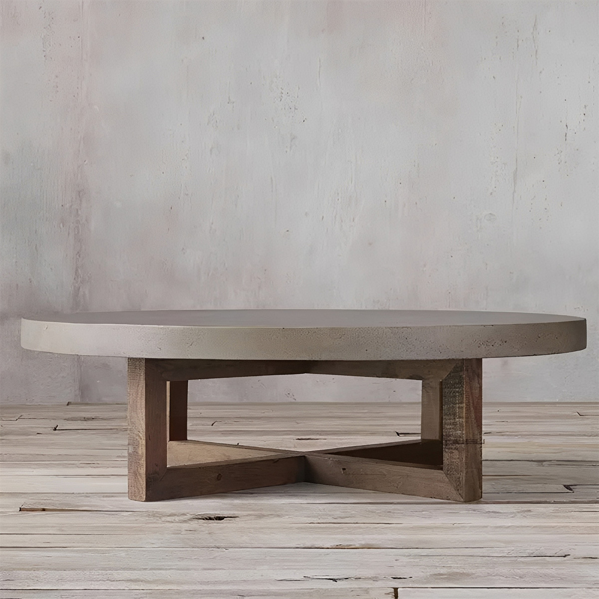 Cretone コンクリート円型テーブル