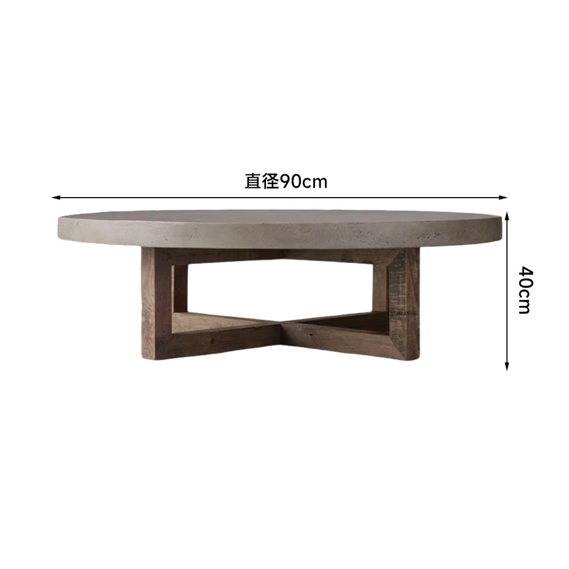 コンクリート円型テーブル