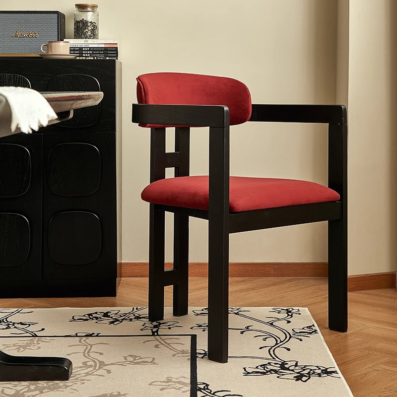 モダール生地エレガントダイニングチェア