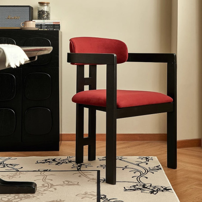 モダール生地エレガントダイニングチェア