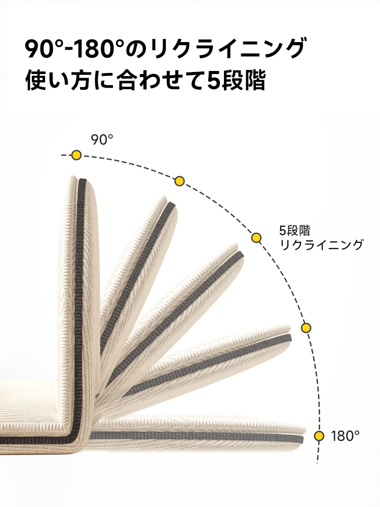 5段階調節リクライニングチェア