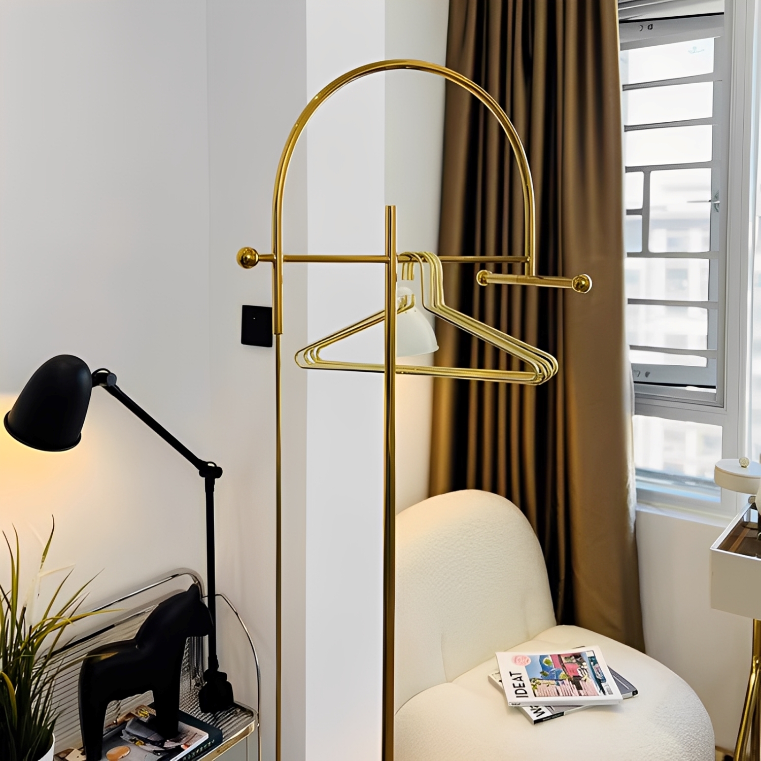 ステンレススリムハンガーラック