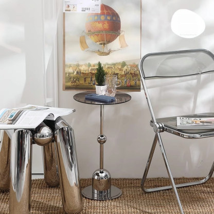 ステンレス製サイドテーブル