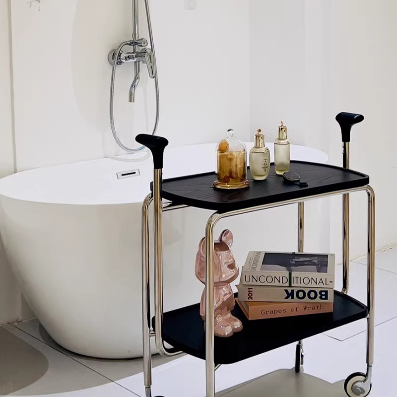 ゴールドフレーム サービスワゴン ガラス天板 エレガント ZR24073 ゴールドフレーム サービスワゴン ガラス天板 エレガント ZR24073