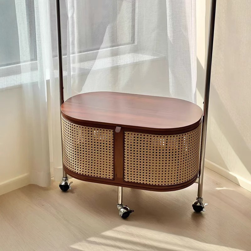 ラタン調ハンガーラック | アジアンテイスト 天然ラタン調の上品で実用