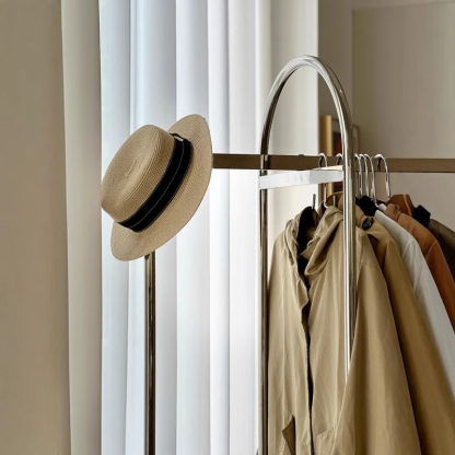 ラタン調ハンガーラック