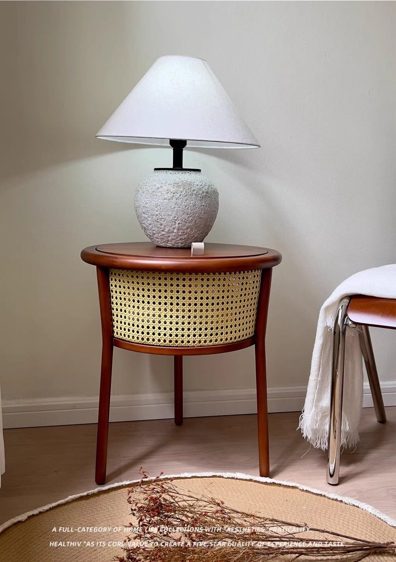 ラタンサイドテーブル Artificial rattan side table No.22 / アーティフィシャルラタン