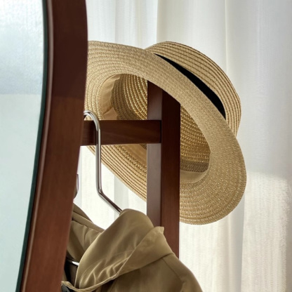 ハンガーラック付きスタンドミラー