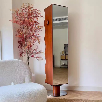 背面収納付き回転式全身ミラー