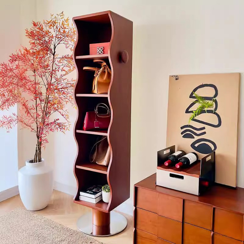 背面収納付き回転式全身ミラー