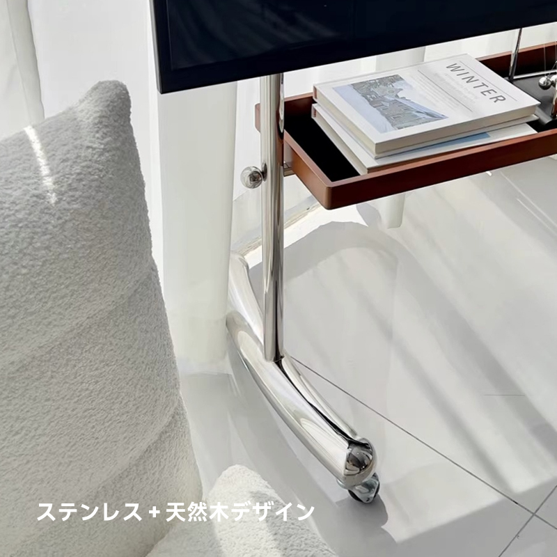 可動式ステンレステレビスタンド