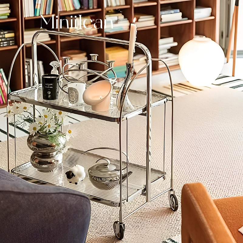 スタイリッシュメタル折りたたみワゴン