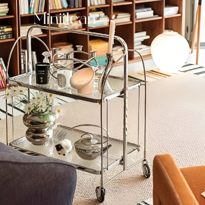 スタイリッシュメタル折りたたみワゴン