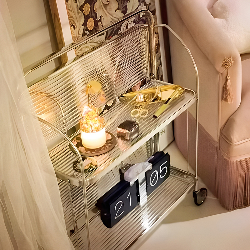 スタイリッシュメタル折りたたみワゴン