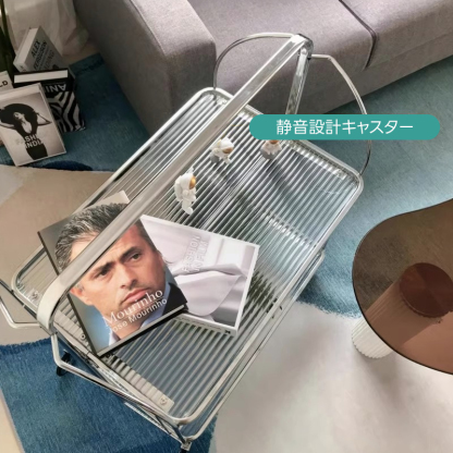 スタイリッシュメタル折りたたみワゴン